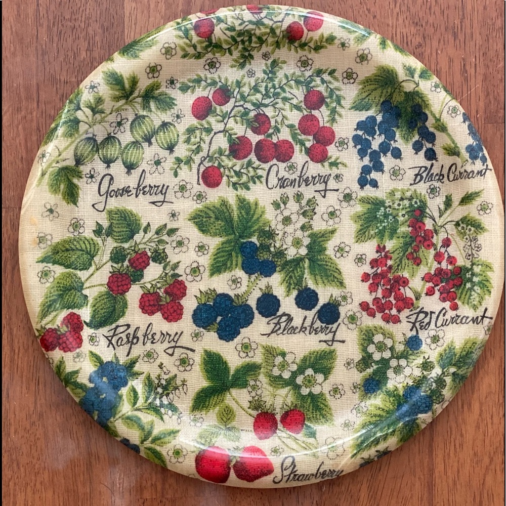 1970 Round Serving Tray by Artmor